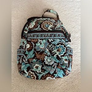 Vera Bradley mini quilted backpack.